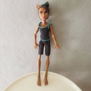 Monster High Clawd Wolf Doll 11in Articulated Brown Hair Collectible Toy EUC